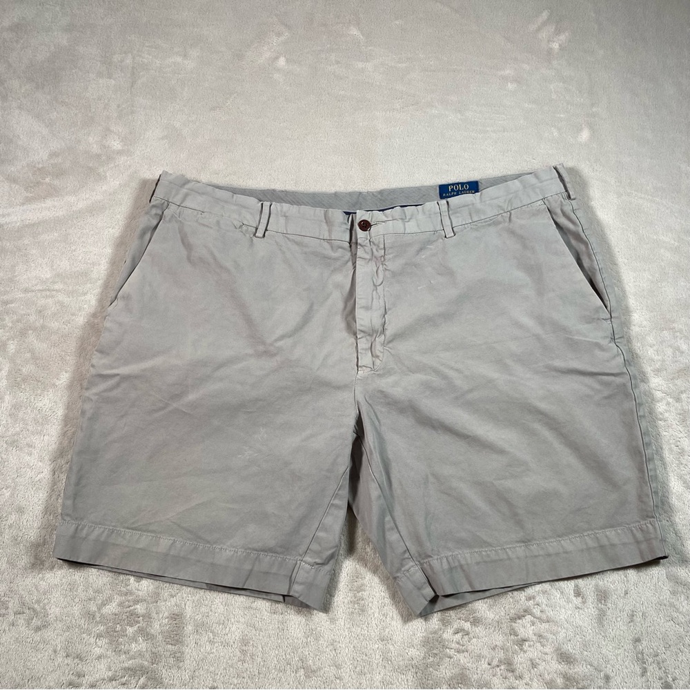Polo Ralph Lauren Classic Chino Shorts Gray Cotton Button Men’s Casual size 42
